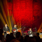 The Cheatles beatles band uk on stage at Liverpool cathedral